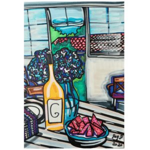 Pastèque et rosé