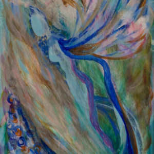 Femme fleurie vendu