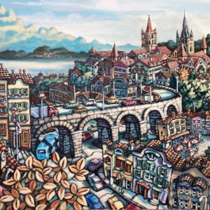 Lausanne. 80 x 120 cm