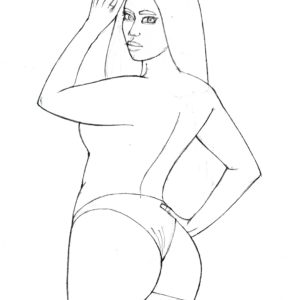 320 – Femme trois-quart dos