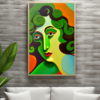 Femme aux boucles vertes 70 x 100 cm (2)