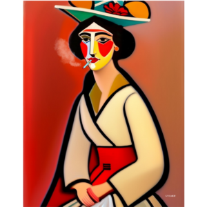 Poster – La Chata et cigarette