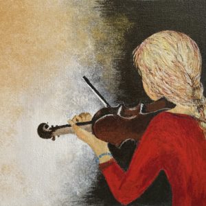 La violoniste en rouge