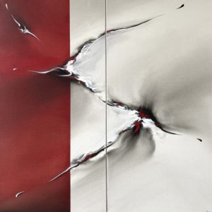 Acrylique sur toile 2 x 40 x 80 cm